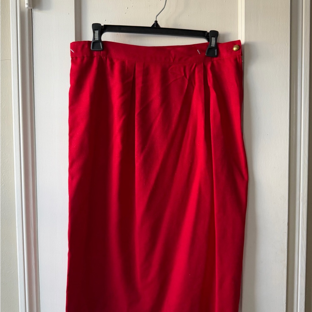 Vintage Argenti Button-Up Blouse with Matching Skirt - Picture 4 of 5